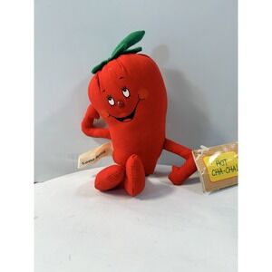 VTG Hallmark LOTTA SPICE Plush 1984 Red Chili Pepper Hot Cha-Cha Crazy Crop Tags